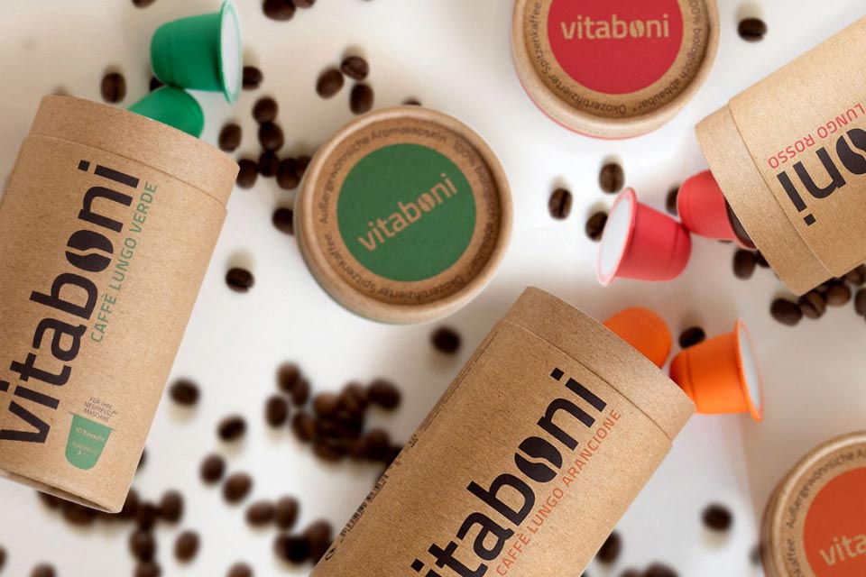 Nachhaltige Kaffeekapseln von Vitaboni bei Faunt